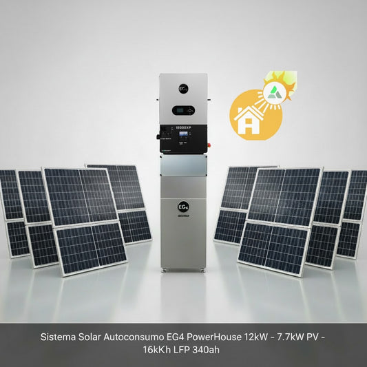 🔋EG4 PowerHouse 12kW – 7.7kW PV – 16kWh LFP | Sistema Solar Autoconsumo