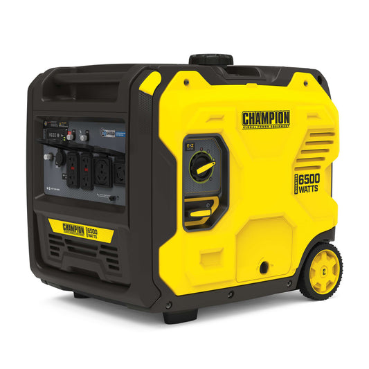 Generador Inverter Champion de 6500 Watts operación silencioso equipado con tecnología CO Shield