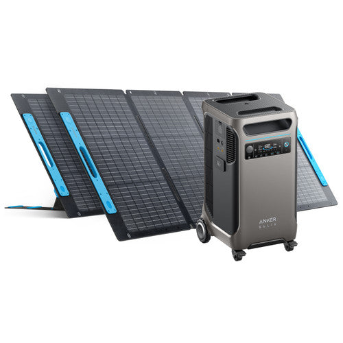 Anker SOLIX F3800 Solar Generator + Solar Panel For Anker SOLIX F3800 Solar Generator | Choose 400W or 800W Anker Solar Panels