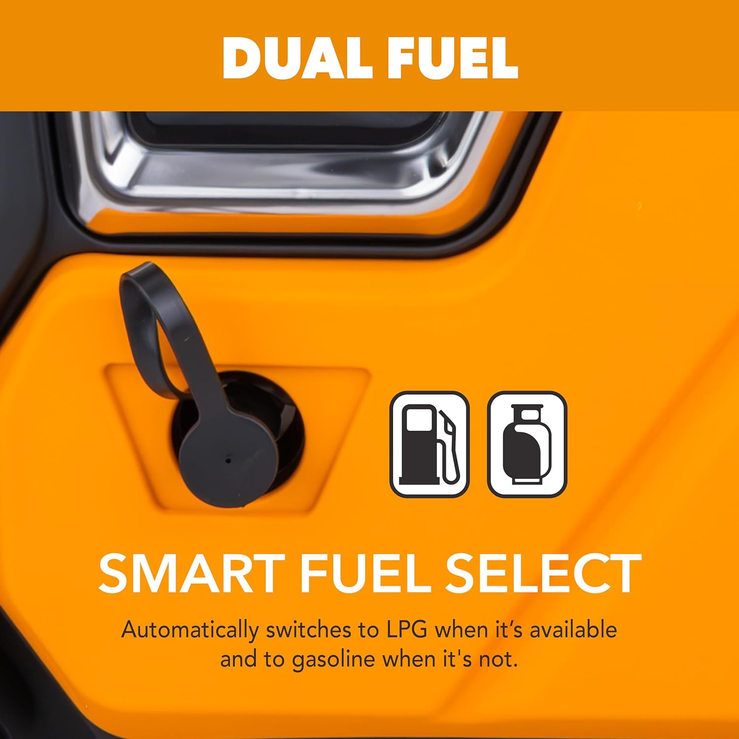Pulsar NEX60BiSRCO - Generador inversor portátil de 6000 vatios, gasolina de combustible dual y propano, arranque eléctrico remoto, sensor de CO, capacidad paralela, súper silencioso, uso para RV, camping, exteriores y hogar, NEX60BiSRCO