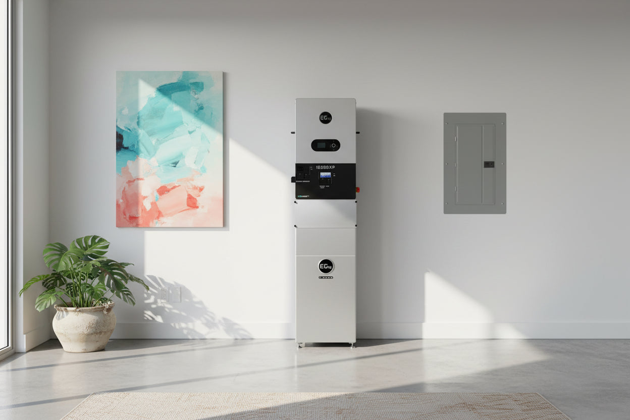 🔋Kit Solar (Backup) EG4 12000XP con Baterías LFP Outdoor (16–64 kWh)-PR