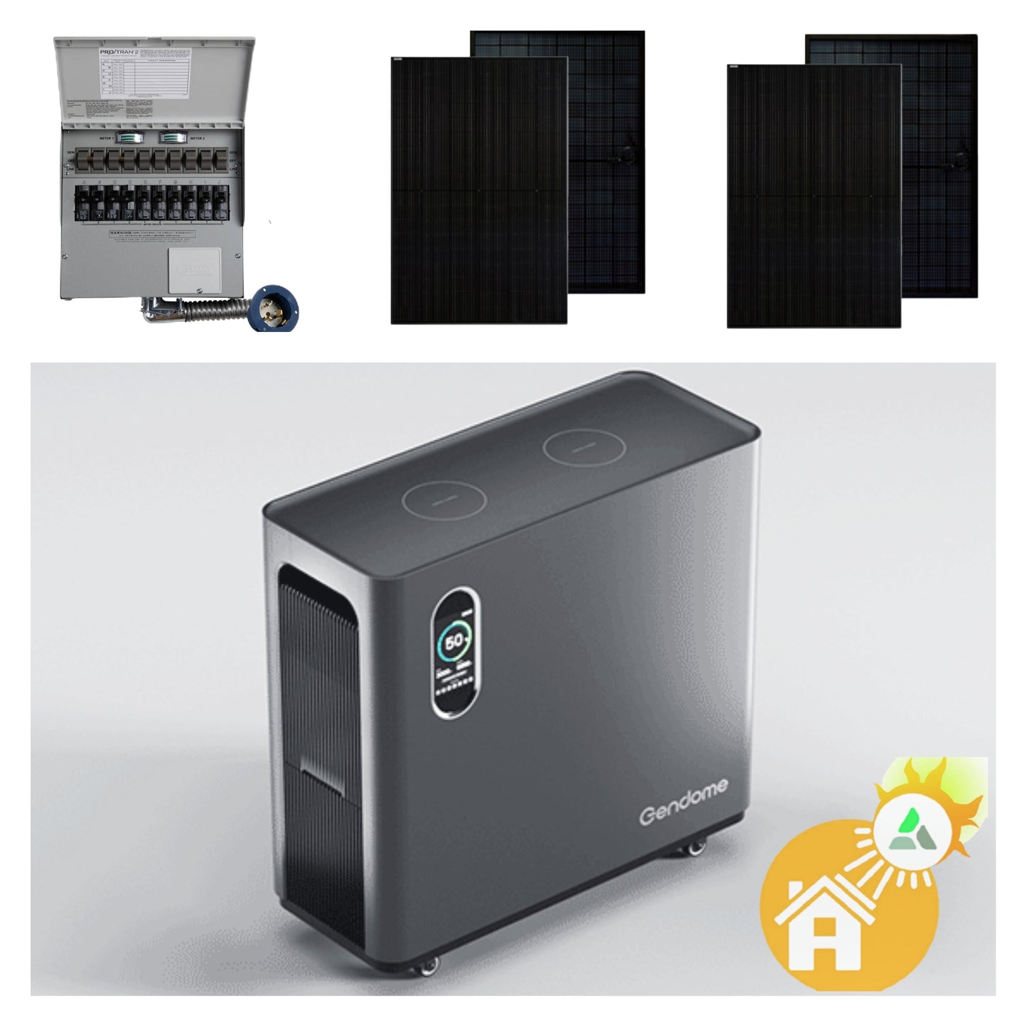 Gendome 3000 Power Station 3000kW Solar Inverter, 3072 kWh Storage Capacity