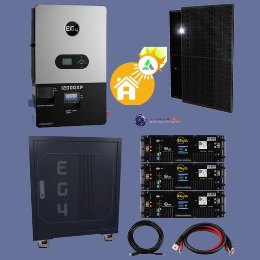 Sistema De Energía Solar Autoconsumo EG4 12kW + 15.3kWh Litio EG4