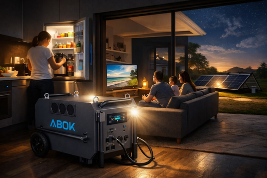 🔥 GENERADOR SOLAR DE ALTA CAPACIDAD | 7.2kW ABOK Ark7200 | 9.8kWh LiFePO4 para Food Trucks o Emergencias