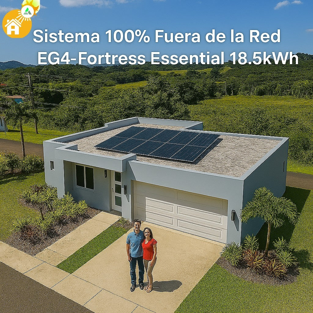 🌞Sistema Solar 100% Fuera de la Red | EG4-Fortress Essential 18.5kWh