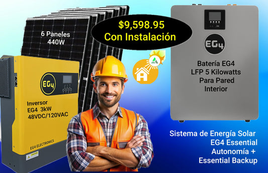 Sistemas De Energía Solar EG4 Esenciales | Libertad Energética y Cero Apagones