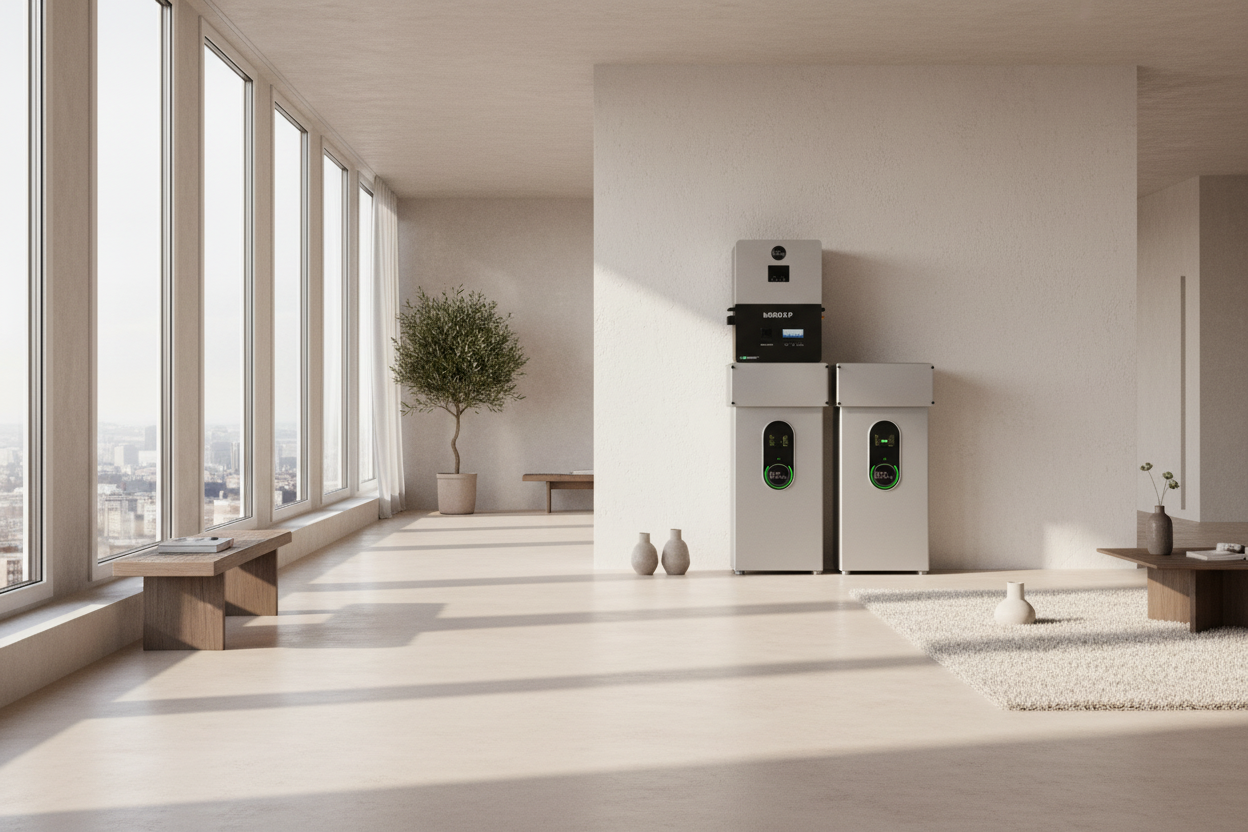 Sistema de respaldo de alta capacidad EG4 de 6kW + batería de 14.3kWh para apartamentos u oficinas 2